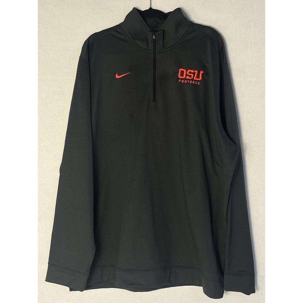 Nike Dri-Fit OSU Beavers Baseball 1/4 Zip Pullover Mens Large 2018 College 3XL